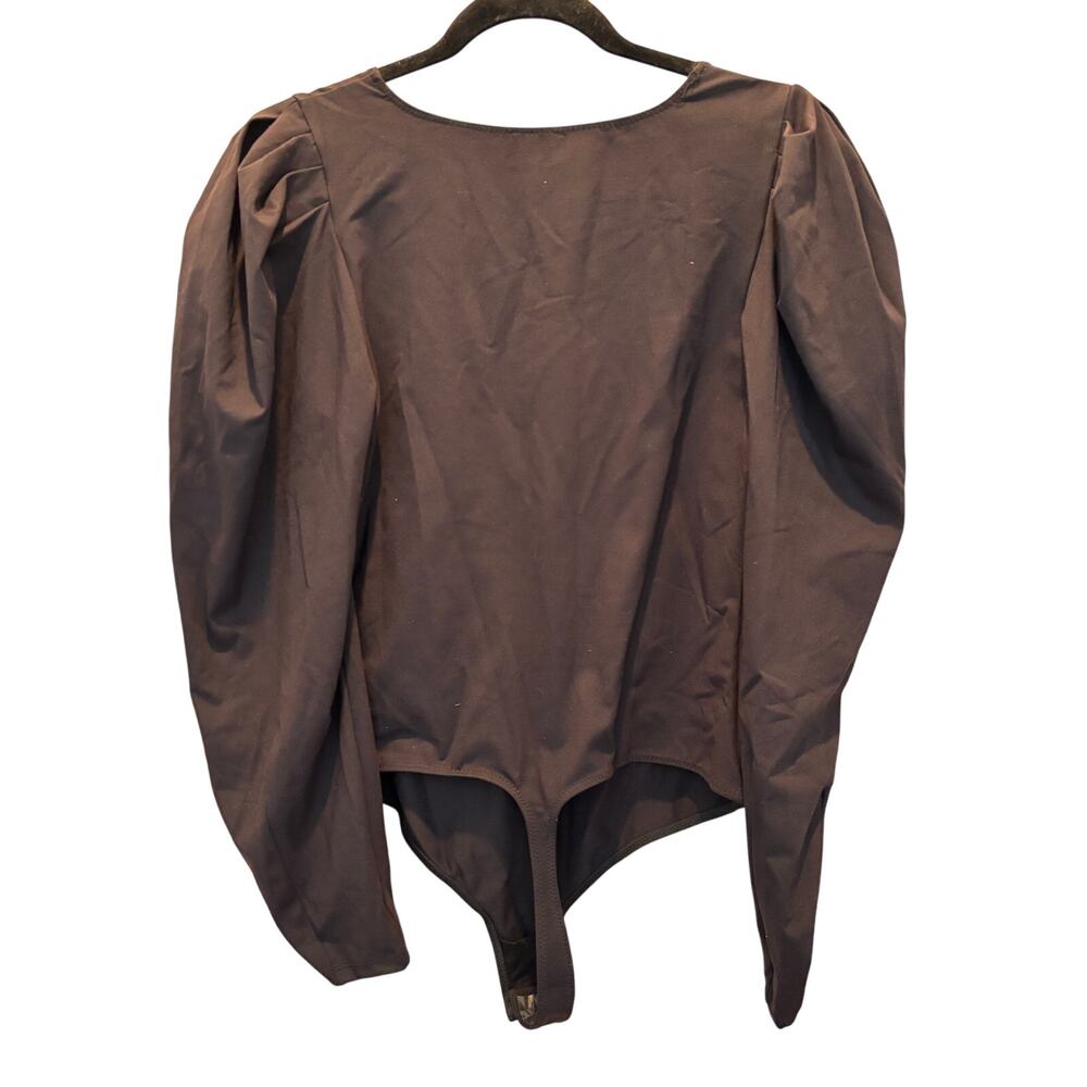 Free People Va VA Voop Long Sleeve Black Bodysuit NWT Large - Picture 3 of 6